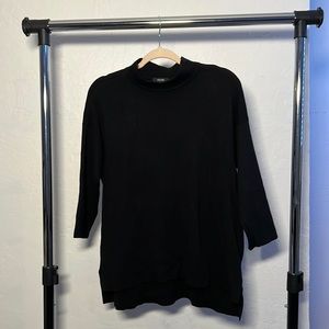 Alfani - M Black 3/4 Sleeve Turtleneck